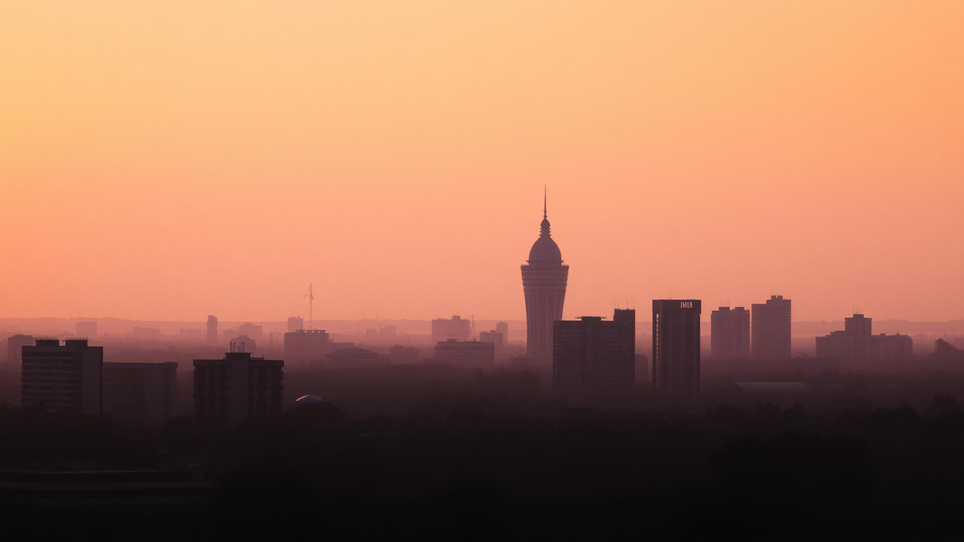 Nairobi skyline at dawn